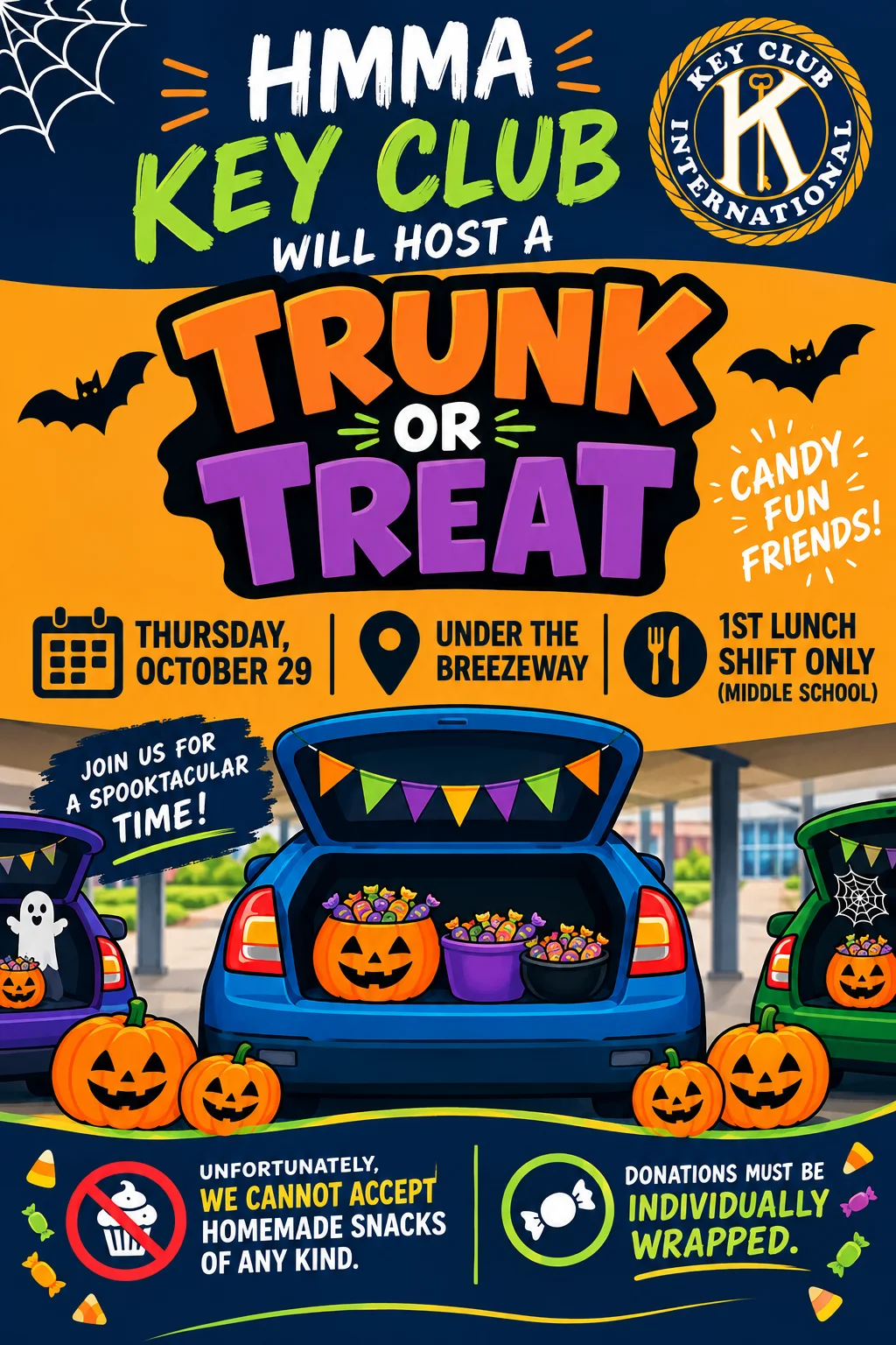Flyer for HMMA Trunk or Treat